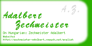 adalbert zechmeister business card